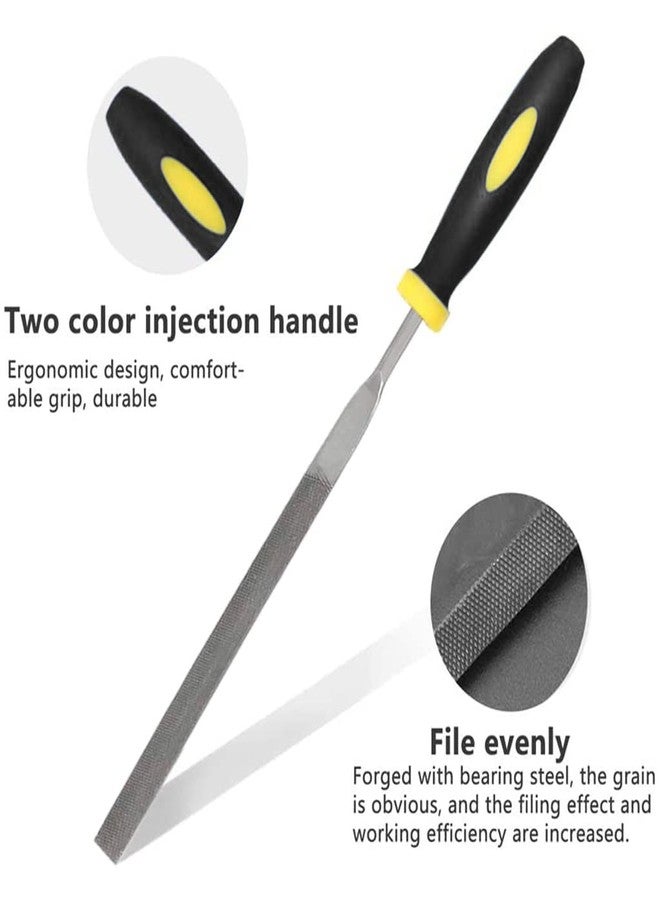 Supvox® 10Pcs File Tools Set, Premium Hardened Drop Forged Alloy Steel File Tools, Includes Flat, Flat Warding, Square, Triangular, Round, and Half-Round File - Image 4